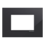Frame - 1-gang / 3-modules - Niessen logo - Tacteo Black thumbnail 1