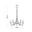 MINERVA CHANDELIER 5 BLACK E14 5X40W IP20 thumbnail 3