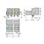 1-conductor male connector CAGE CLAMP® 2.5 mm² gray thumbnail 2