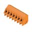 Printed circuit board terminals, 5.00 mm, Number of poles: 7, 135°, Solder pin length (l): 3.5 mm, tinned, orange, Clamping yoke connection, Clamping range, max. : 2.5 mm², Box thumbnail 2