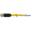 M12 female 0° A-cod. with cable shielded PUR 5x0.34 shielded ye UL/CSA thumbnail 2