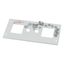 XME0604CM Front cover, +mounting kit, for meter 2x72 +2S, HxW=150x425mm, grey thumbnail 6