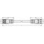 pre-assembled interconnecting cable;Eca;Socket/plug;white thumbnail 5