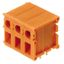 Printed circuit board terminals, 7.62 mm, Number of poles: 8, 90°, Solder pin length (l): 3.5 mm, tinned, orange, TOP connection, Clamping range, max. : 2.5 mm², Box thumbnail 2