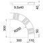 SLZB 90 100 SG 90° bend with Z-rung B110mm thumbnail 2
