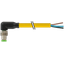 M8 male 90° A-cod. with cable PVC 3x0.25 ye UL/CSA 1.7m thumbnail 1