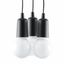 HANGING LAMP DIEGO 3 BLACK E27 3X60W IP20 thumbnail 3