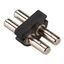MINI ALU TRACK longitudinal coupler, max. 12,5A, chrome thumbnail 1