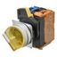 Selector A22NW Ã˜22, 2 position, Lighted, bezel brushed metal, AUTO RES A2240749G thumbnail 2