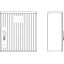 Cable management enclosure 1 door, size 1, RAL7035, ribbed thumbnail 1