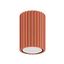 SURFACE-MOUNTED CYLINDRICAL CEILING TUBE CARBON IN RED OCHRE COLOUR thumbnail 2