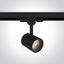 BLACK COB 8W WW TRACK SPOT 230V DIMMABLE thumbnail 1