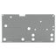 End plate snap-fit type 1.5 mm thick gray thumbnail 3