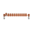 QR4PC3010 Horizontal PE busbar, 12 mm x 400 mm x 10 mm thumbnail 3