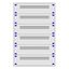 Distribution board insert KVN 60mm, 3-24K, 6-rows thumbnail 1
