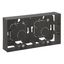 SURFACE-MOUNTING BOX 2 GANG MEDIUM GREY thumbnail 1