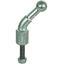 Fixed ball point D=25mm, angled (45°) with threaded bolt and nut M16x4 thumbnail 1