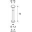 ALPA MUSHROOM 75 bollard light , silver-grey, E27 Energy Saver , max. 24W, IP55 thumbnail 2