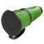 Rubber socket GREEN 16A 230V IP54 thumbnail 2