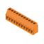 Printed circuit board terminals, 5.00 mm, Number of poles: 11, 90°, Solder pin length (l): 3.2 mm, tinned, orange, Clamping yoke connection, Clamping range, max. : 6 mm², Box thumbnail 2