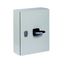 DMM-160/3/SE4/P-G Switch-disconnector, DMM, 160 A, 3 pole, STOP function, with grey knob, in steel enclosure thumbnail 16