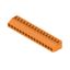 Printed circuit board terminals, 5.08 mm, Number of poles: 16, 180°, Solder pin length (l): 3.2 mm, tinned, orange, Clamping yoke connection, Clamping range, max. : 6 mm², Box thumbnail 4