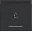 Rocker single, bell symbol imprint, clear lens, A.x/C.x, night black matte thumbnail 1