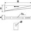AW 30 11 A2 Wall and support bracket with welded head plate B110mm thumbnail 2