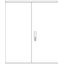 Cable management enclosure 2 door, F6, RAL7032, IP44 thumbnail 2