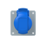 216RU6 Panel mounted socket thumbnail 4