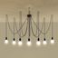 EDISON CHANDELIER 7 BLACK E27 7X60W IP20 thumbnail 5