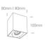 WHITE  8W WW IP20 230V DIMMABLE thumbnail 2