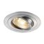 PIREQ GU10 ROUND Downlight, alu brushed, max. 50W, incl. clip springs thumbnail 1