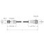 Supply Cable - M12 Power Extension Cable   RKP56PLB-0.3-RSM50.2/TXG thumbnail 1