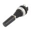M22-WRJS2V Joystick, with one operating point per operating direction, with metal shaft, 2 positions, Bezel: titanium, maintained, Vertical thumbnail 4