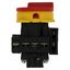 Main switch, P1, 40 A, flush mounting, 3 pole + N, 1 N/O, 1 N/C, Emergency switching off function, With red rotary handle and yellow locking ring, Loc thumbnail 8