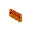 PCB plug-in connector, female header, closed side, THT solder connection, 5.08 mm, Number of poles: 2, 180°, Solder pin length (l): 3.2 mm, tinned, orange, Box thumbnail 4