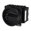 P3 Main switch, 80 A,Flush mounting, 4 pole, Form EA/SVB, Black, Door  thumbnail 3