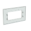 Frame - 1-gang / 4-modules - Niessen logo - Tacteo White thumbnail 2
