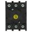 On-Off switch, P1, 40 A, flush mounting, 3 pole, with black thumb grip and front plate thumbnail 22