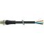 M12 Power male 0° L-cod. with cable PUR 5x1.5 bk UL/CSA+drag ch. 15m thumbnail 1