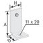 Floor clamp NCF00 C4 Al Clamp thumbnail 2