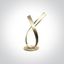 BRASS LED TABLE LAMP 10W WW IP20 230V thumbnail 1