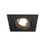 PIREQ GU10 SQUARE Downlight, matt black, max. 50W, incl. clip springs thumbnail 1