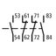 Auxiliary contact for auxiliary contacter, 2 NO 2 NC thumbnail 2
