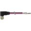 M12 female 90° A-cod. with cable PUR AWG24+22 vt 6m thumbnail 1