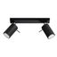 CEILING LAMP RING 2 BLACK GU10 2X40W IP20 thumbnail 1