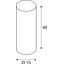 FENDA lamp shade, D150/ H400, cylindrical, pink thumbnail 2
