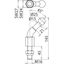 Fixed ball point D=25mm, angled (45°) with threaded bolt and nut M16x4 thumbnail 2