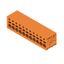 Printed circuit board terminals, 5.08 mm, Number of poles: 11, 90°, Solder pin length (l): 3.5 mm, tinned, orange, PUSH IN without actuator, Clamping range, max. : 2.5 mm², Box thumbnail 2